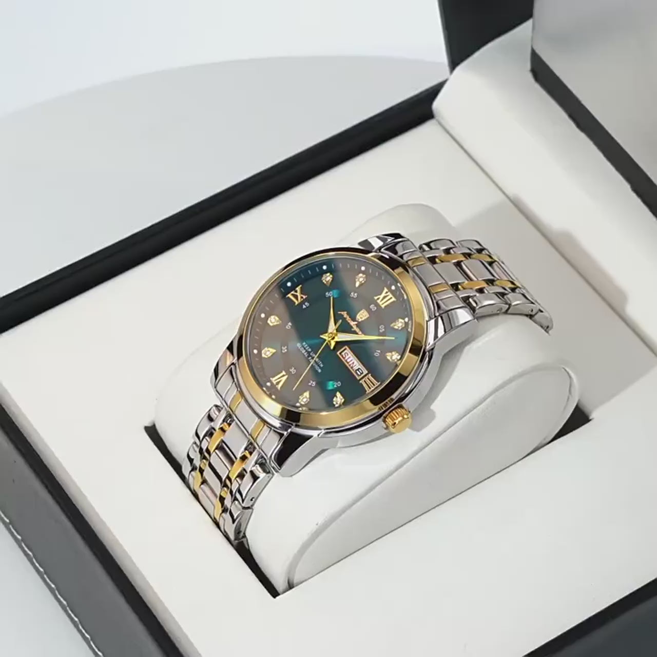 POEDAGAR Luxury Men's Sport Watch – Waterproof Quartz Timepiece with Luminous Display, Date Function, and Stainless Steel Strap